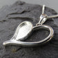 Stunning Silver Heart Necklace - 1088S