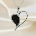 Open Heart Sterling Silver Memorial Pendant