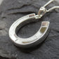 Silver equestrian Horse Shoe Necklace - 1097s