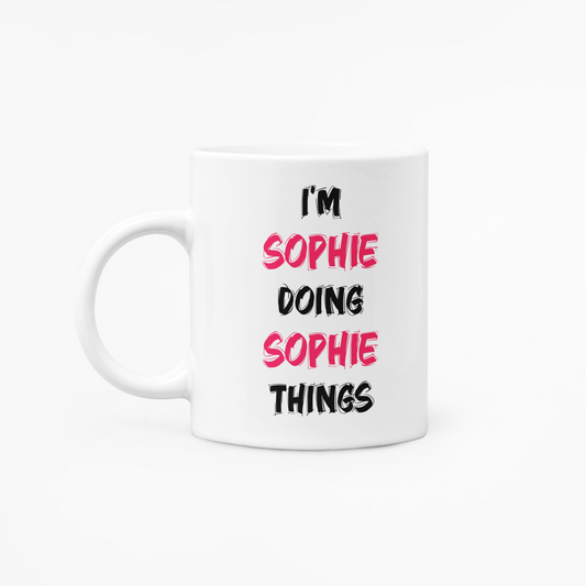 I'm (Name) doing (Name) things / Personalised - 11oz Mug