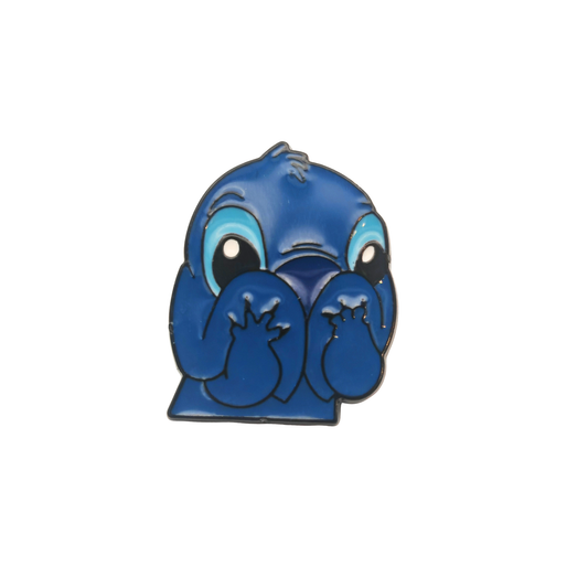 Embarrassed Stitch - Pin Badge