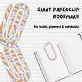 Giant Paperclip Bookmark - School Pencils