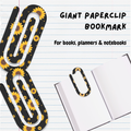 Giant Paperclip Bookmark - Sunflowers