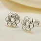 Silver Flower Style Studs - 0922S