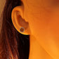 Silver Stud With Bead Edge - 0526S