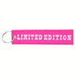 Limited edition pink - Embroidered Keyring