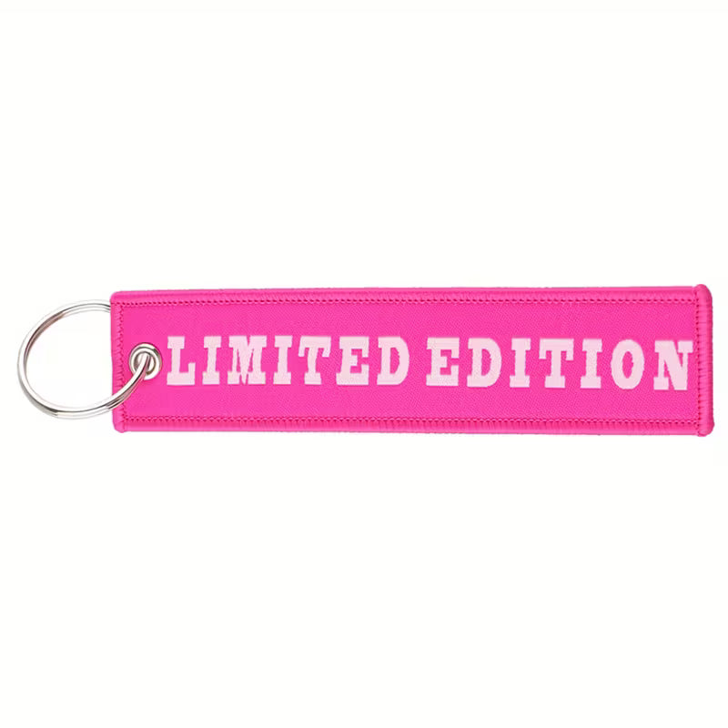 Limited edition pink - Embroidered Keyring