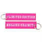 Limited edition pink - Embroidered Keyring