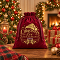 Personalised Christmas Eve Pajamas Velvet Sack