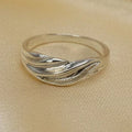 Modern Sterling Silver Memorial Ring