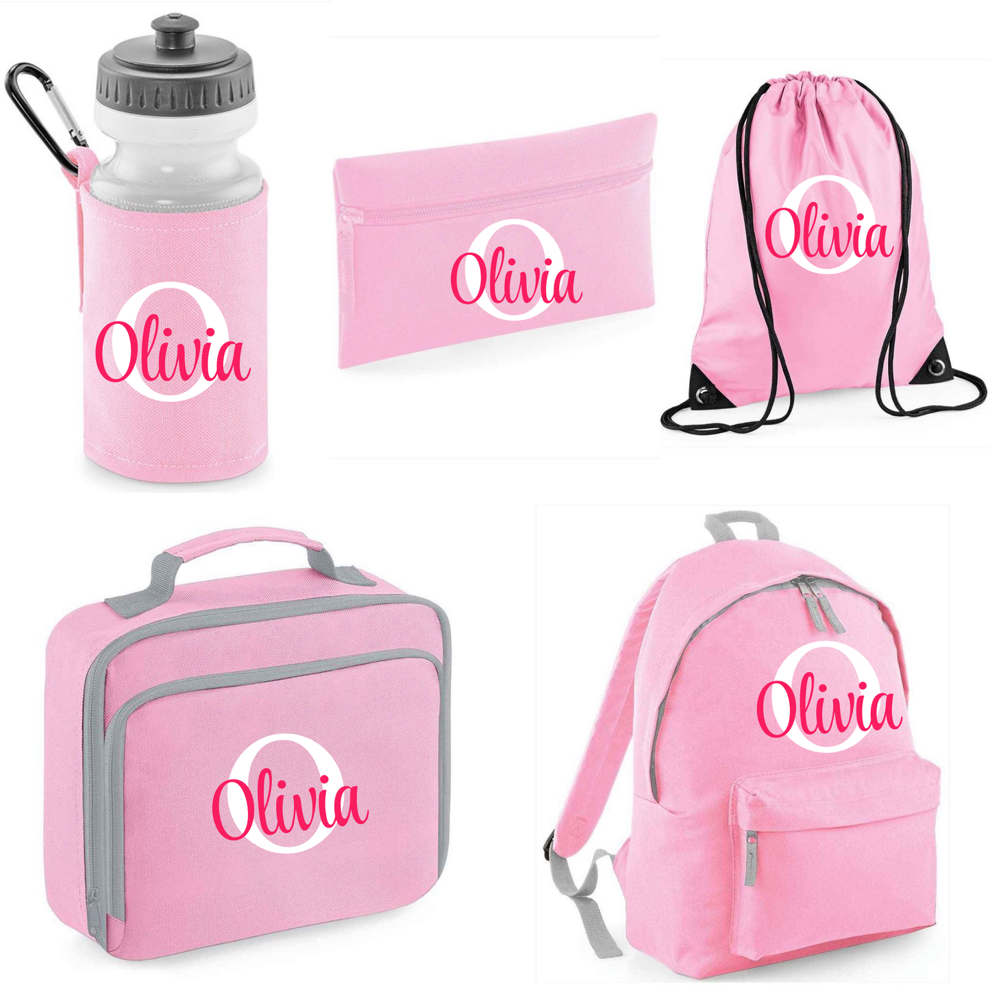 18 Litre - Back to School 5 Piece Set - Initial and Name