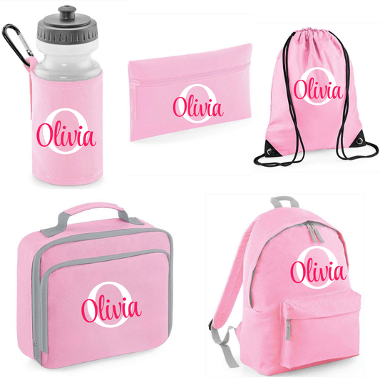 18 Litre - Back to School 5 Piece Set - Initial and Name