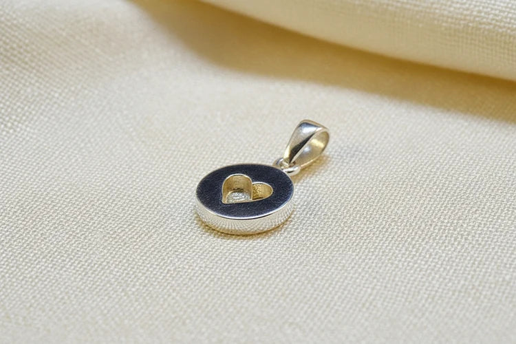 Petite Heart Sterling Silver Memorial Pendant