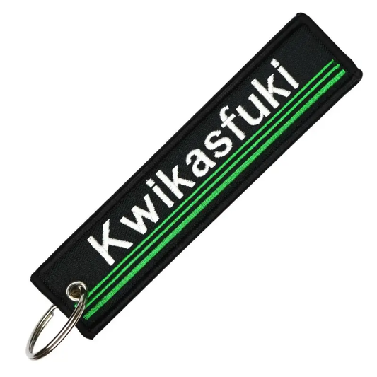 Kwikasfuki Embroidered Keyring
