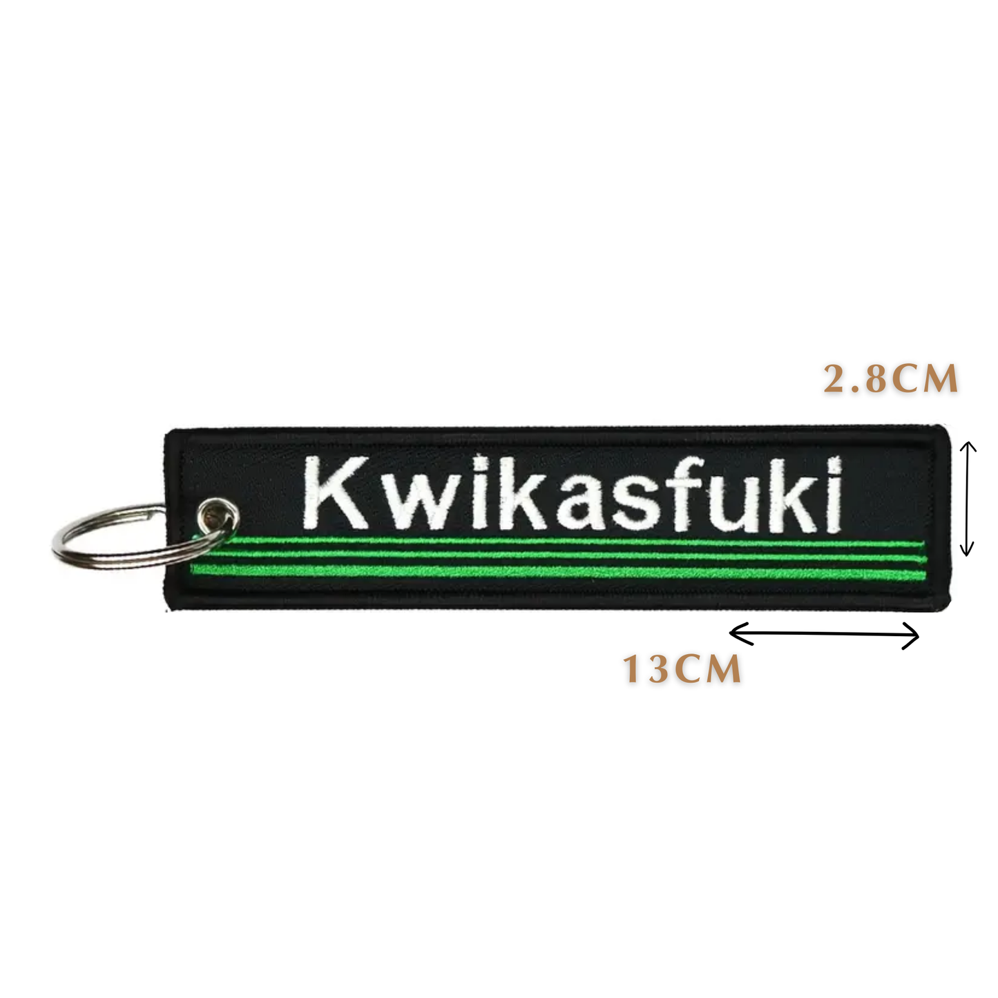 Kwikasfuki Embroidered Keyring