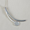 Dainty 6mm Sterling Silver Memorial Pendant