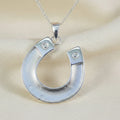 Horseshoe Sterling Silver Memorial Pendant
