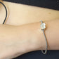 Silver Heart Charm Setting For Bangle - 2002S