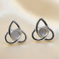 Solid Silver Celtic Style Stud Earrings - 2005S