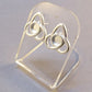 Solid Silver Celtic Style Stud Earrings - 2005S