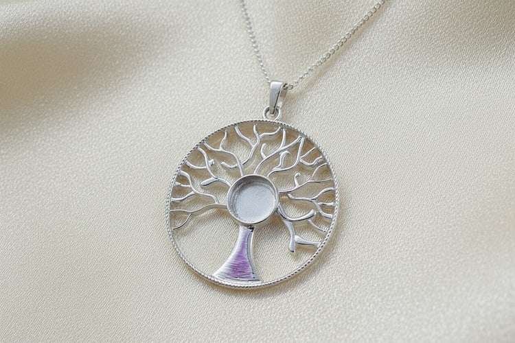 Silver Tree Of Life Necklace - 2009S