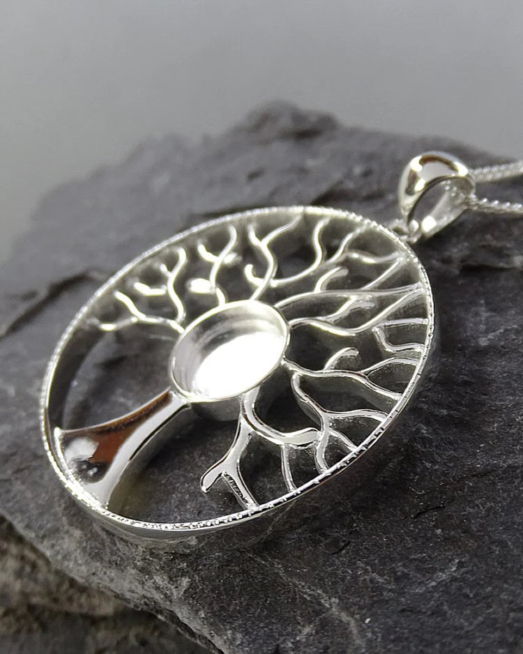 Silver Tree Of Life Necklace - 2009S
