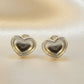 Solid Silver Heart Stud - 0930S