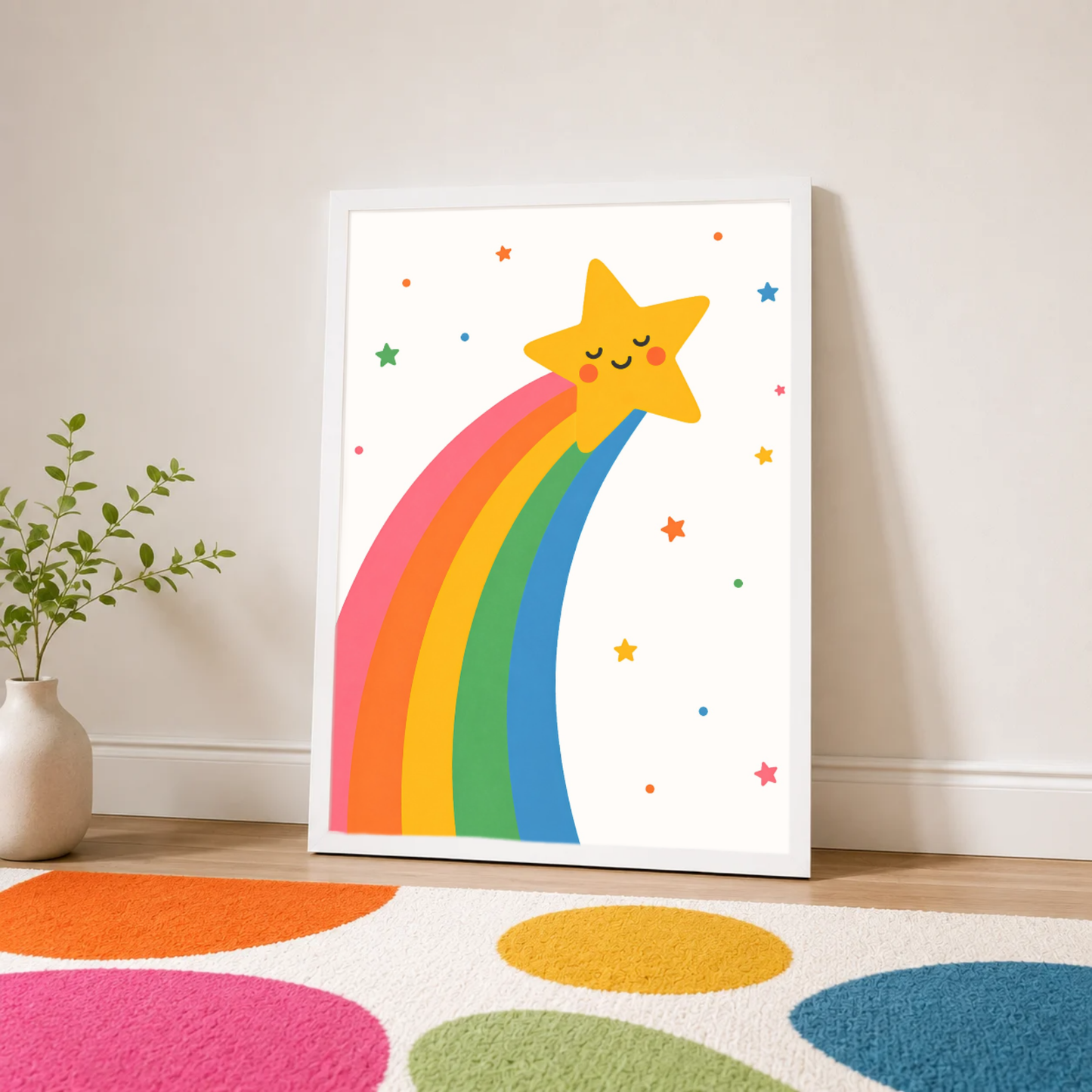 Rainbow shooting star