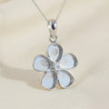 Forget-Me-Not Sterling Silver Memorial Pendant