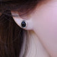 Silver 8x6 Cushion Edge Ear Studs - 0447S