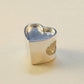Silver Heart Charm Setting For Bangle - 2002S