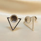Silver Triangle Studs - 0806S