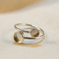 Two Stone Adjustable Ring 6mm & 4mm- 1090S