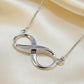 Solid Silver Infinity Necklace - 1034S