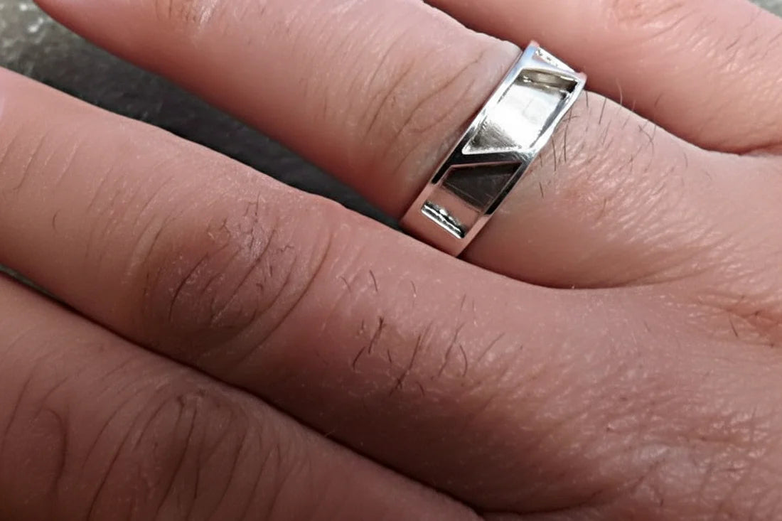 Silver Gents Channel Ring - 1073R