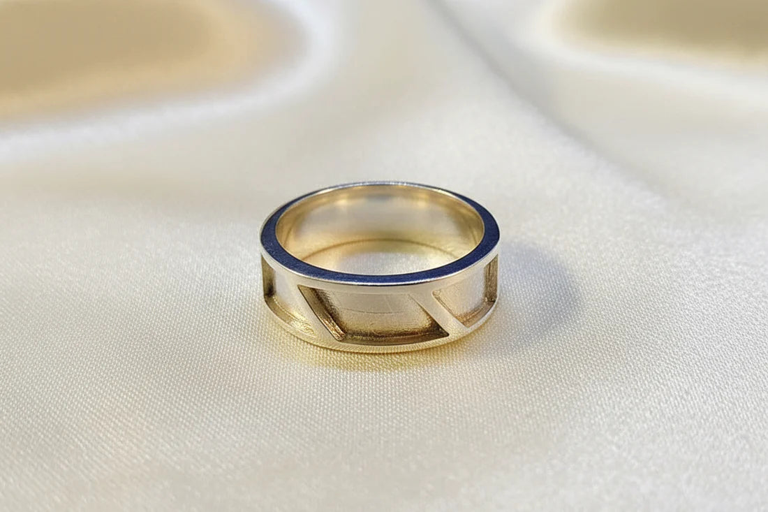 Silver Gents Channel Ring - 1073R