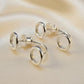 Silver Ear Stud two part - 1065S