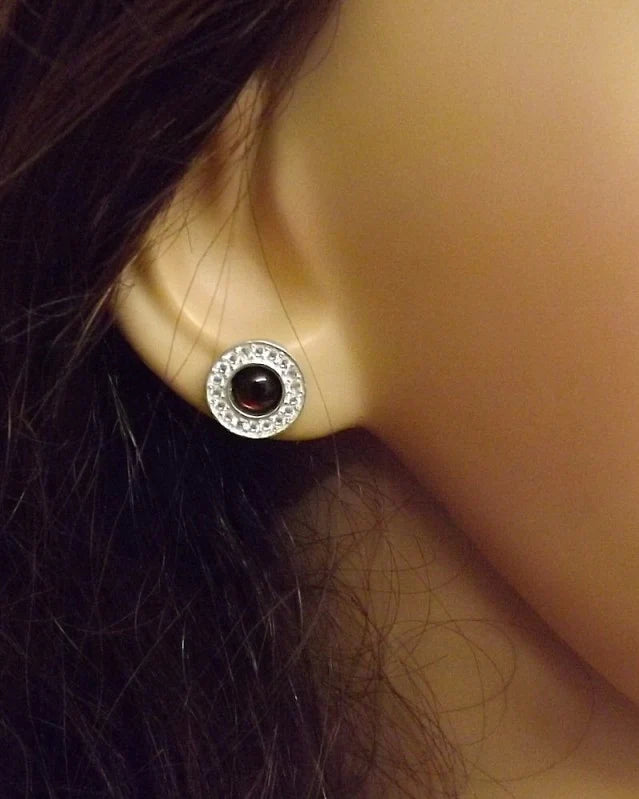 Silver Studs With CZ - 1042S
