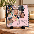 Personalised 8 Photo Mummy Collage Slate – Name Design – 20 × 20 cm