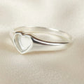 Heart Sterling Silver Memorial Ring
