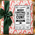 Personalised Rude, Sweary Christmas Gift Labels