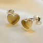 Small Silver Heart Studs - 1041S