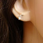 Small silver Star Studs - 0276S