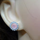 Stunning Silver CZ Stud Earring - 0595S