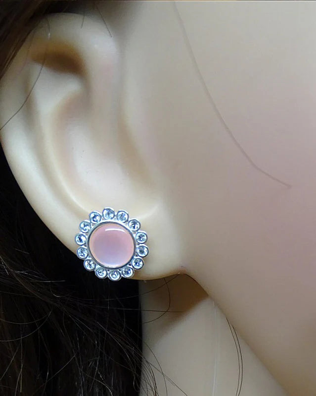 Stunning Silver CZ Stud Earring - 0595S