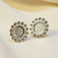 Stunning Silver CZ Stud Earring - 0595S
