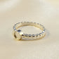 Silver Bobble Shank Ring - 1080J