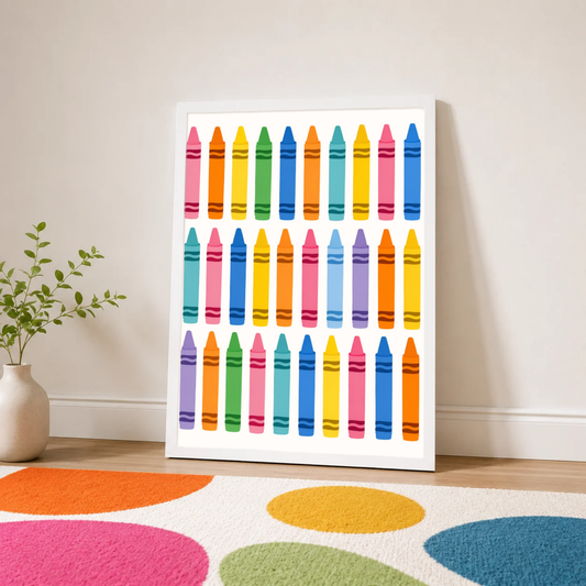Bright Coloured Crayons