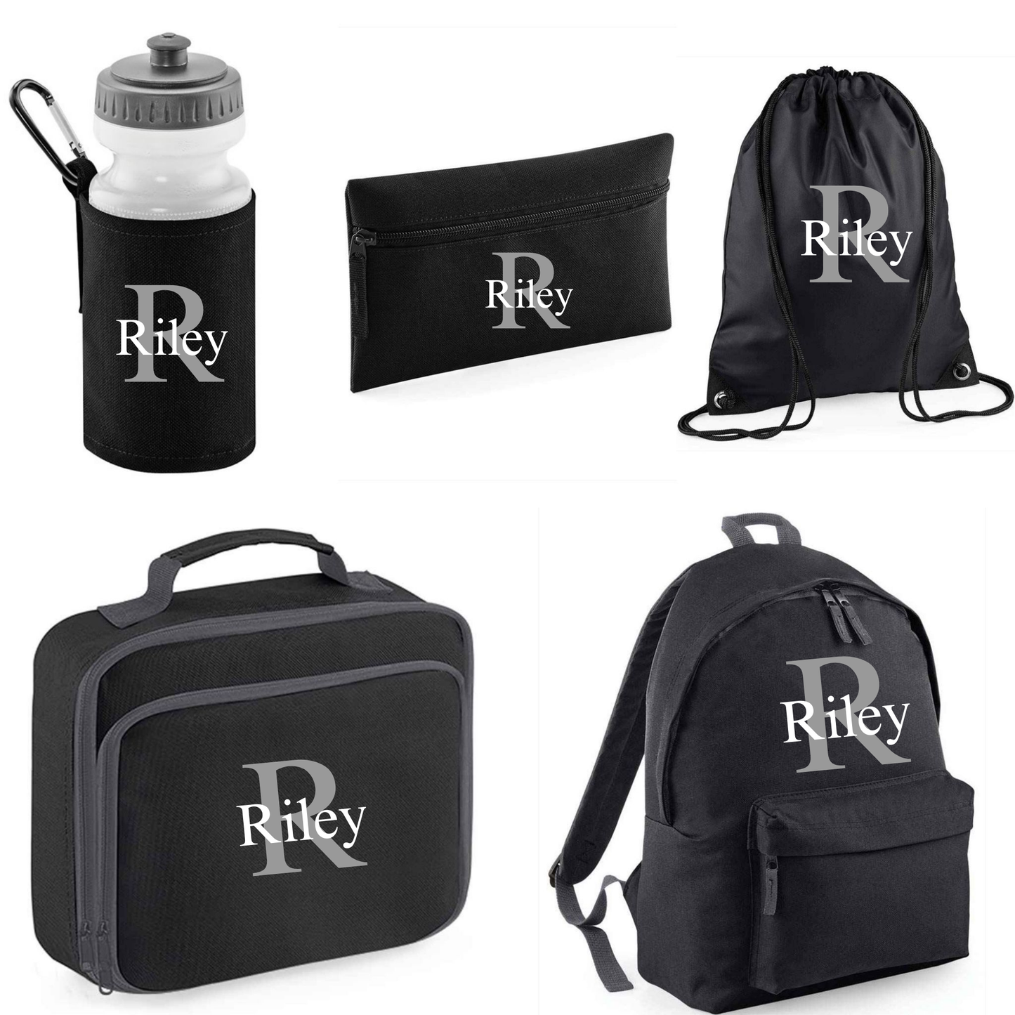 18 Litre - Back to School 5 Piece Set - Initial and Name