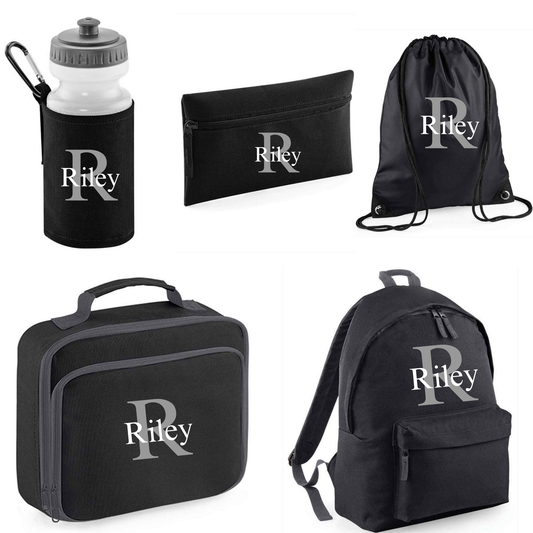 12 Litre - Back to School 5 Piece Set - Initial and Name